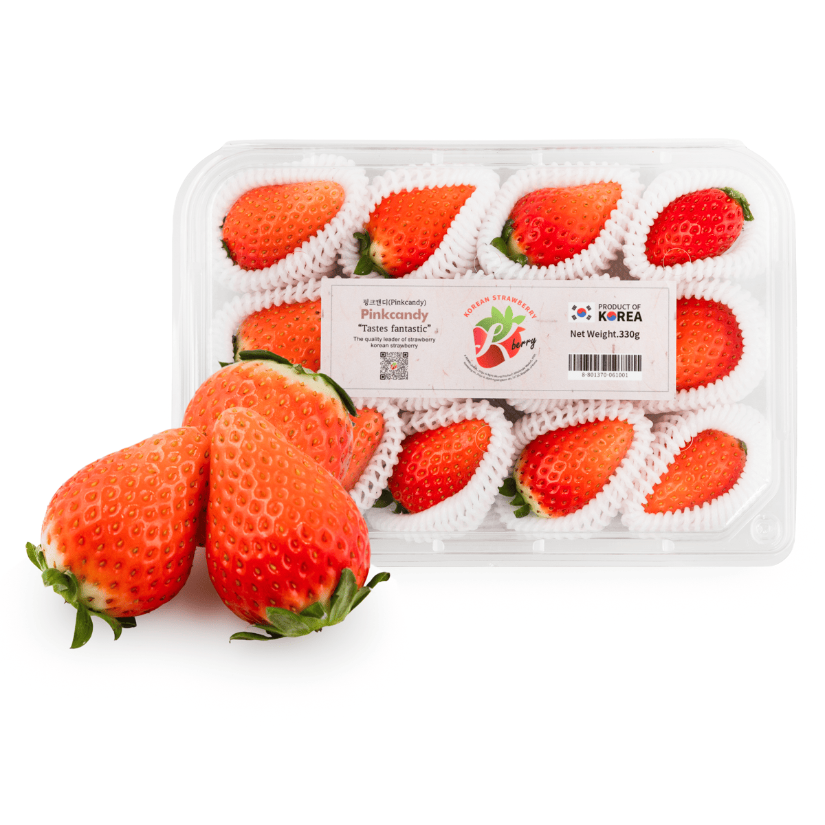 Korean Pink Candy Strawberries 330 g