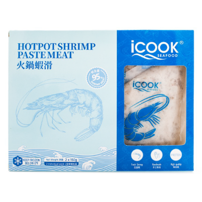 iCook Hot Pot Shrimp Meat Paste Frozen 150g*2 300 g