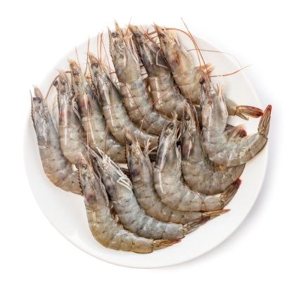 Ecuadorian Head On Shell On Shrimp 20-30ct, Frozen 4 lb