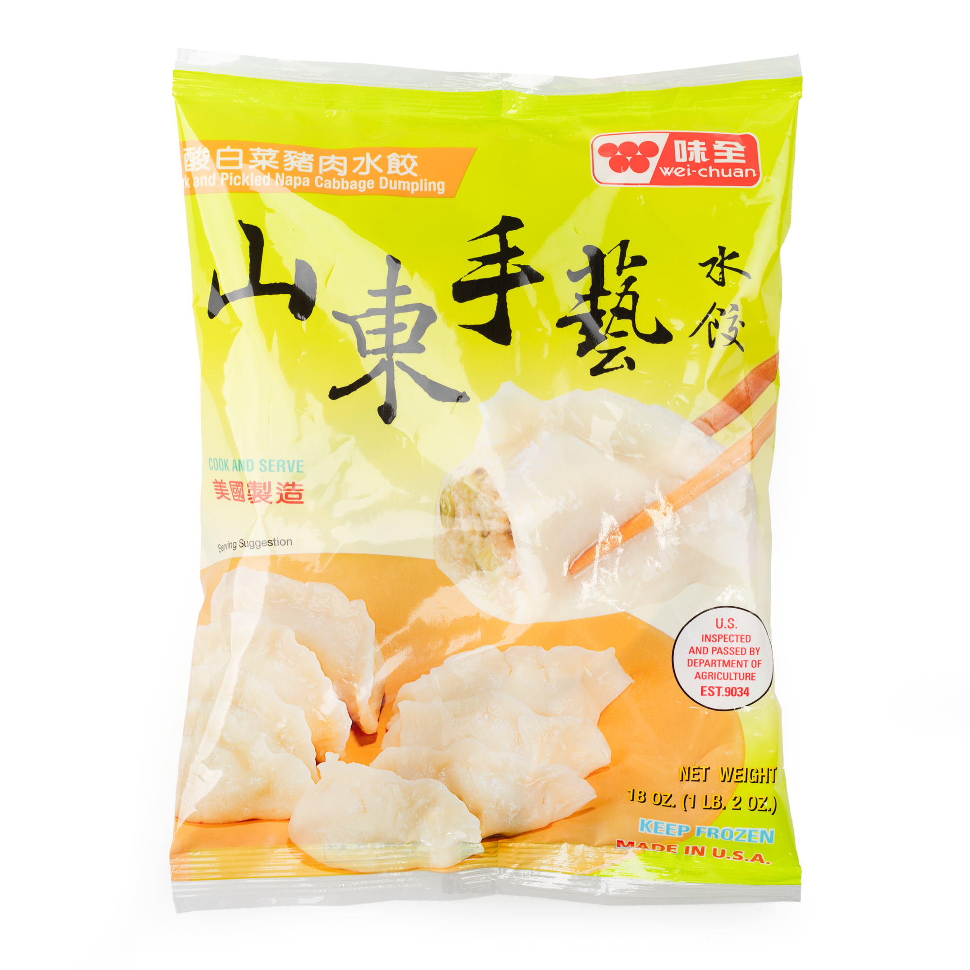 Wei-Chuan Pork and Pickled Napa Cabbage Dumpling, Frozen 510 g