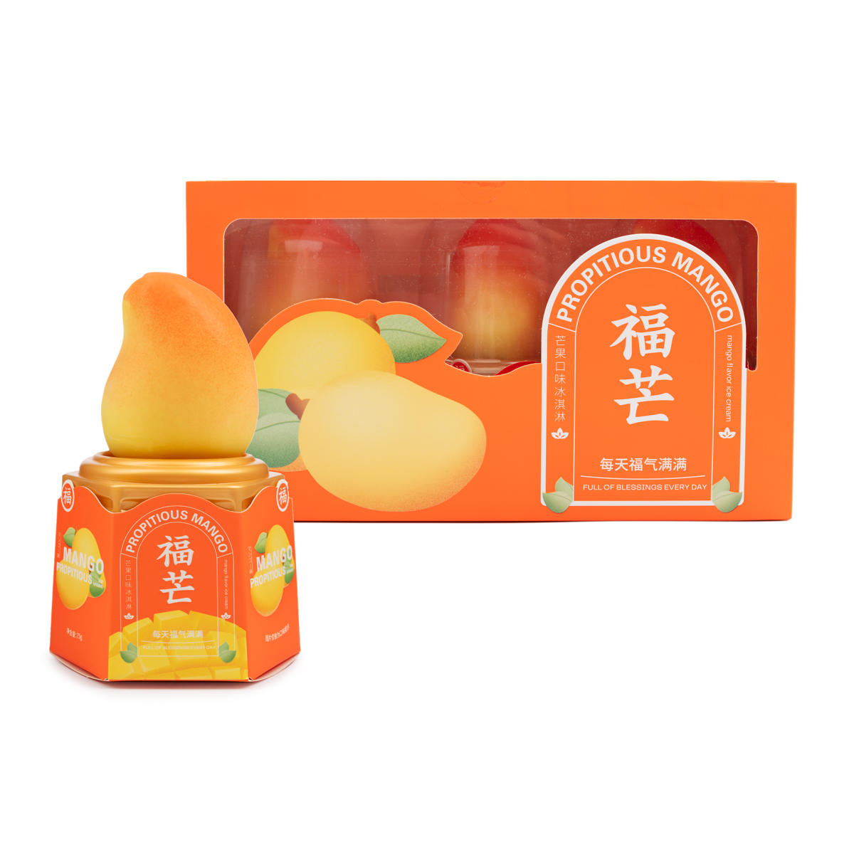 Fumang  Propitious Mango Ice Cream 3PC 225 g