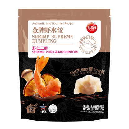Synear Shrimp, Pork, and Mushroom Dumplings, Frozen 375 g