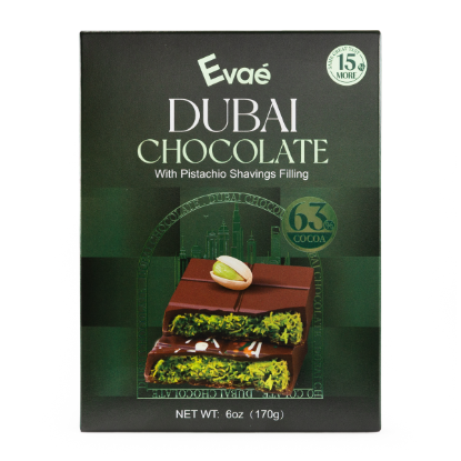 Evae Dubai Chocolate with Pistachio Shavings Filling 170 g