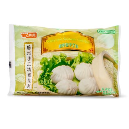 Wei Chuan Celery and Soybean Curd Bun 6pcs, Frozen 300 g