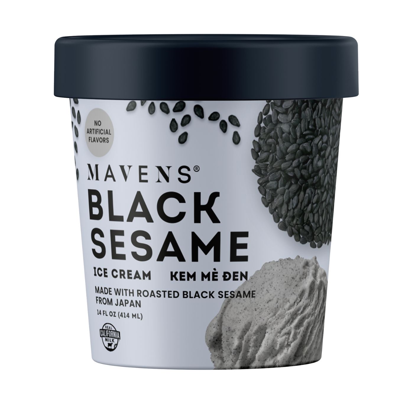 Mavens Black Sesame Ice Cream 14 fl.oz