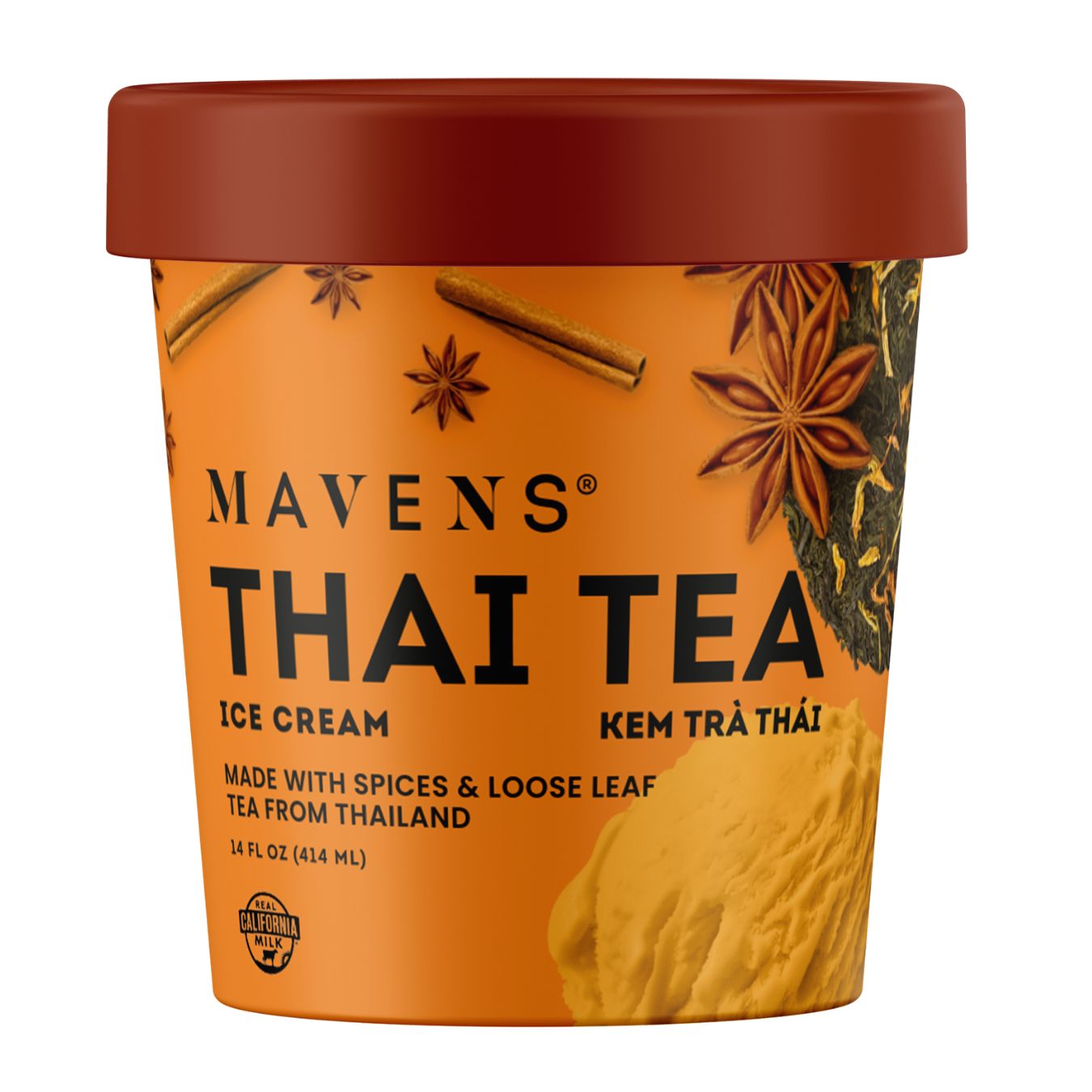 Mavens Thai Tea Ice Cream 14 fl.oz
