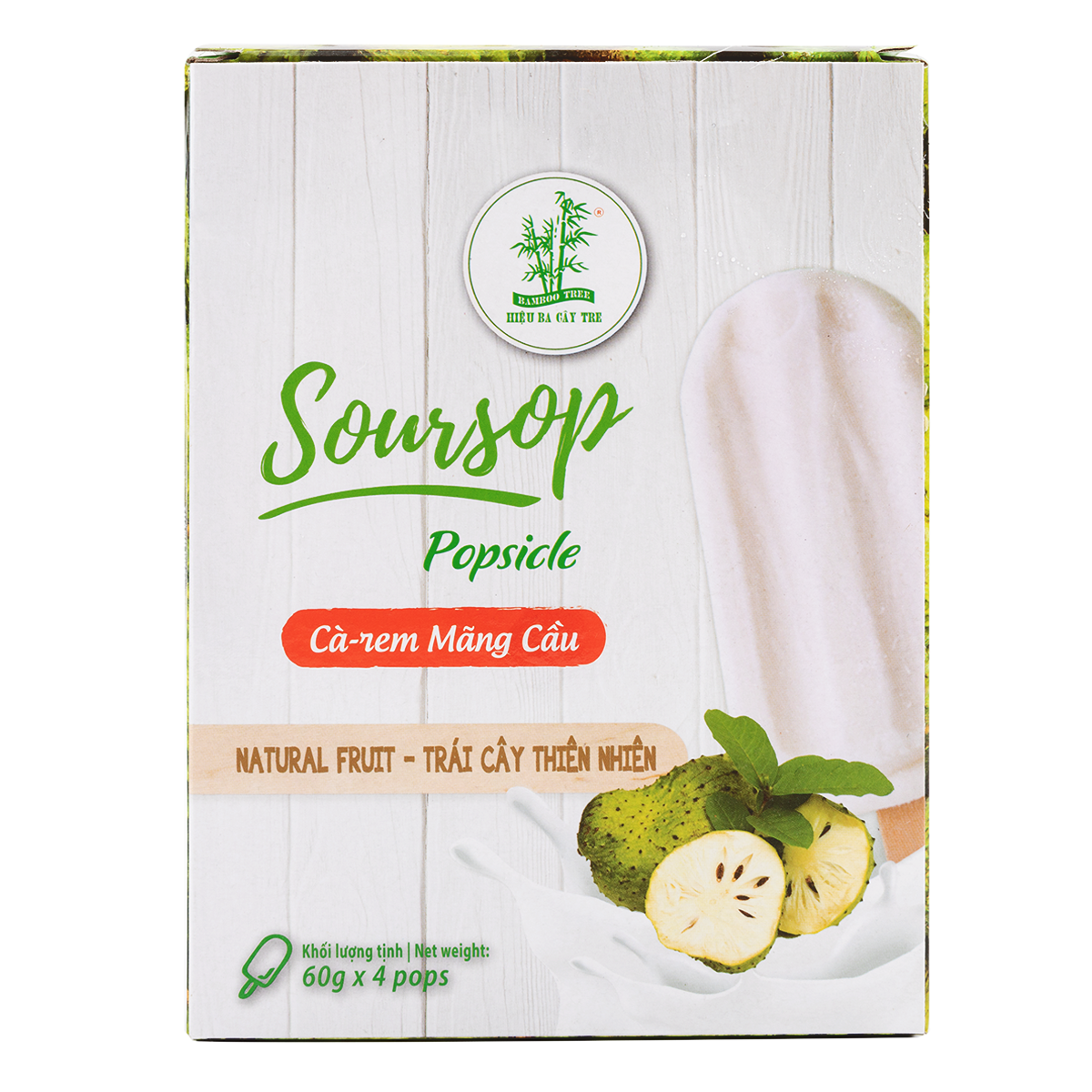 Bamboo Tree Soursop Popsicle 2.11 oz*4 counts