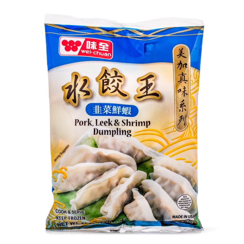 Wei-Chuan Pork, Leek and Shrimp Dumplings, Frozen 595 g