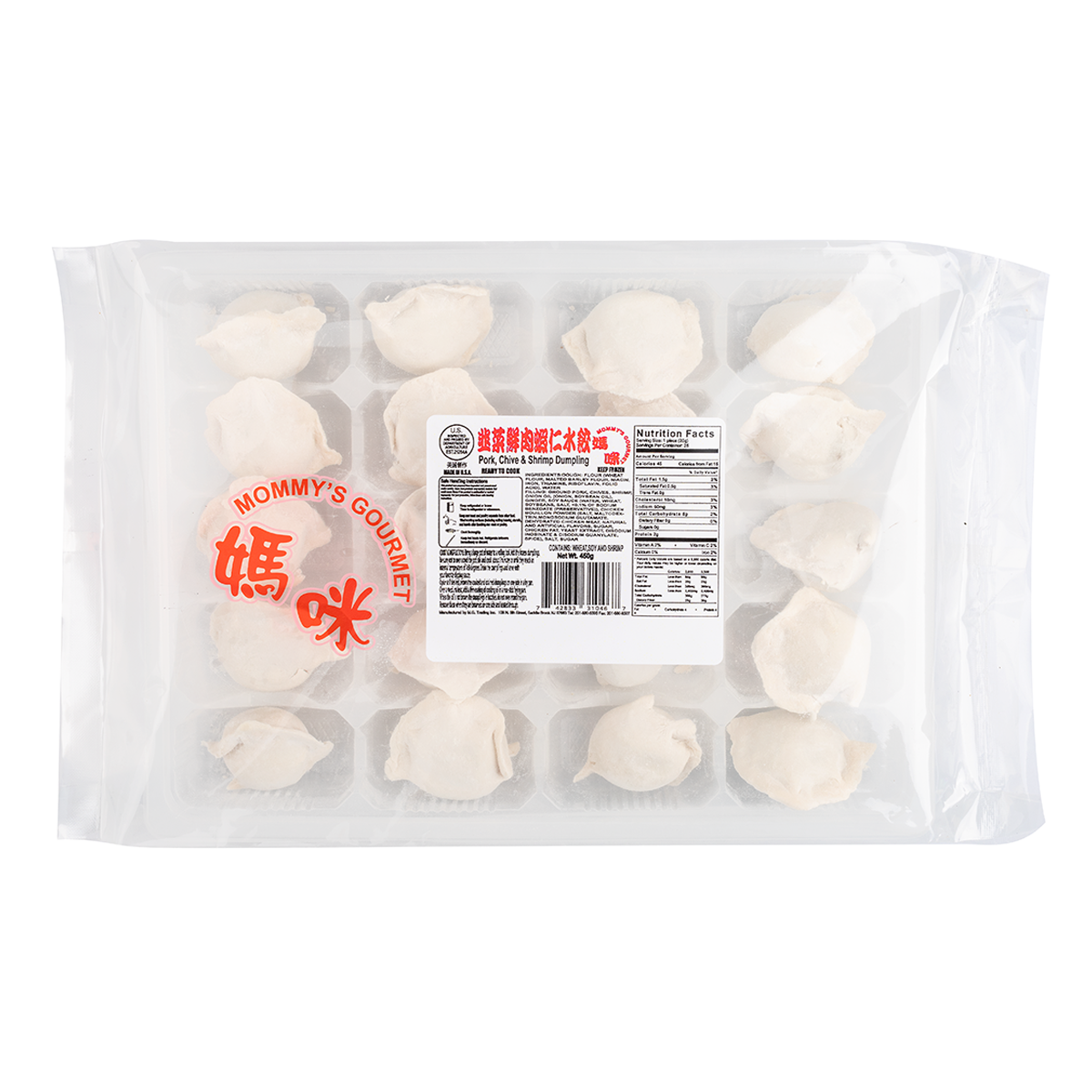 Mommy's Gourmet Pork, Chive & Shrimp Dumpling 450 g