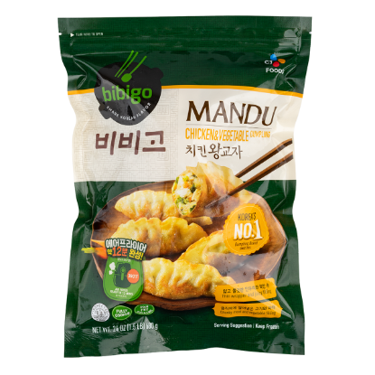 CJ Bibigo Chicken and Vegetable Dumplings, Frozen 1.5 lb