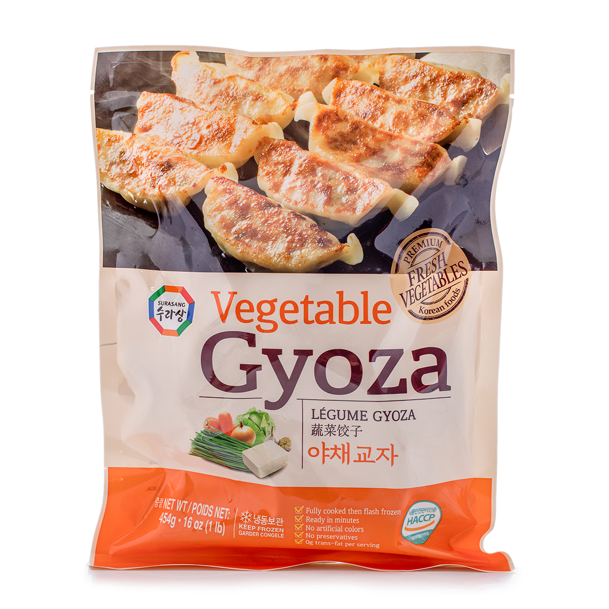 Surasang Vegetable Gyoza, Frozen 1 lb