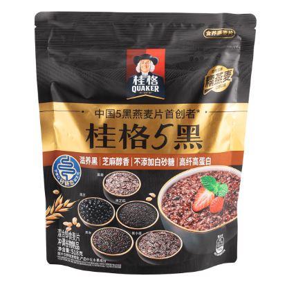 Quaker Five Black Multi-Grain Cereal 518 g