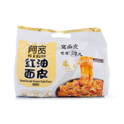 BJ A-Kuan Broad Noodle Chili Oil Sesame Paste 460 g