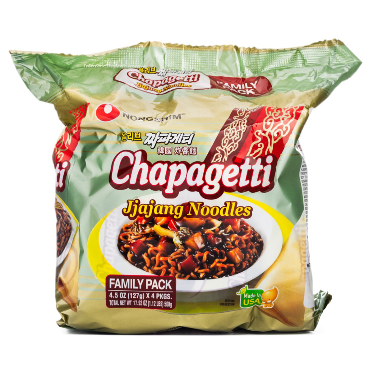 Nongshim Chapagetti Jjajang Noodles 127g*4 508 g