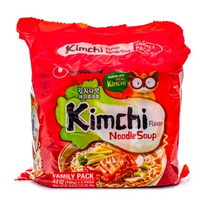 Nongshim Kimchi Ramen Noodle Soup 120g*4 480 g