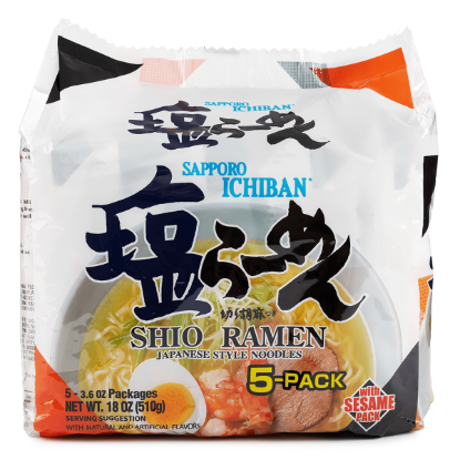 Sapporo Ichiban Instant Noodle, Shio Flavor 5pk 17.5 oz