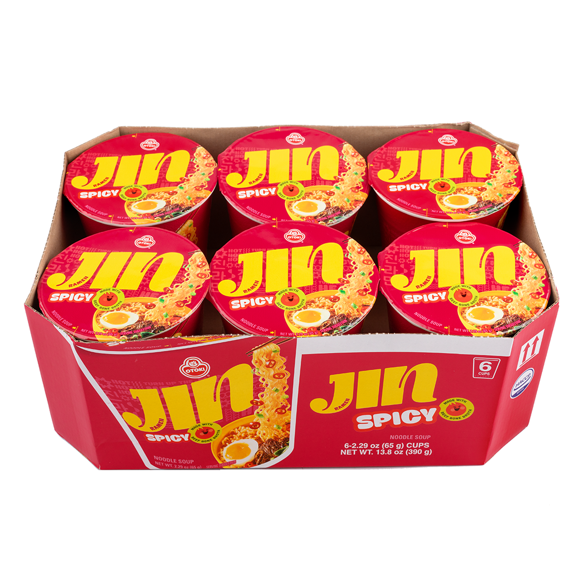 Otoki Jin Ramen, Spicy Flavor 2.29 oz*6 counts