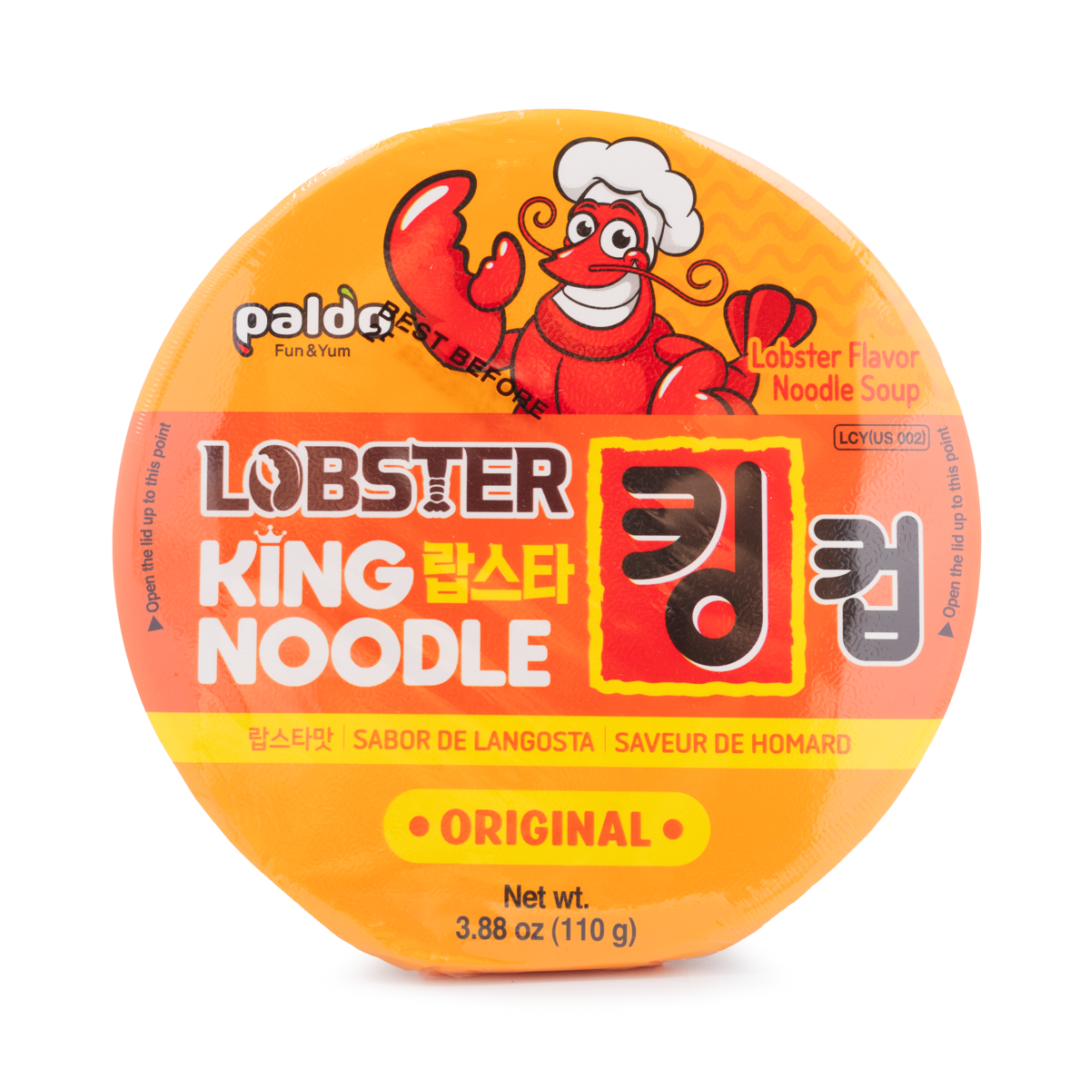 Paldo King Noodle Cup, Lobster Flavor 110 g