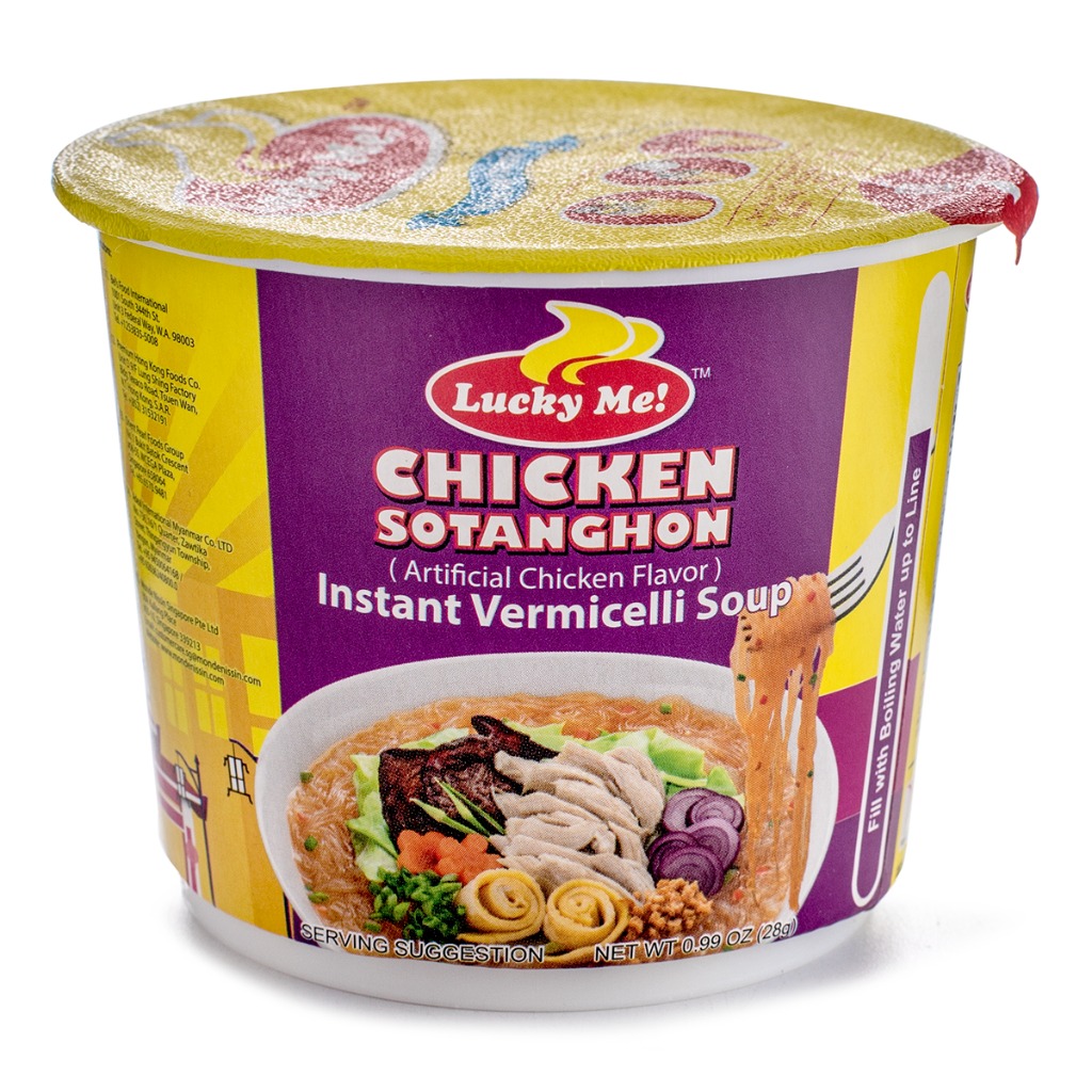 Lucky Me Chicken Sotanghon Instant Noodle Soup 28 g