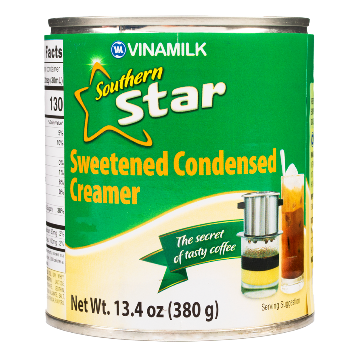 Vinamilk Brand Sweetened Condensed Creamer Can 380 g