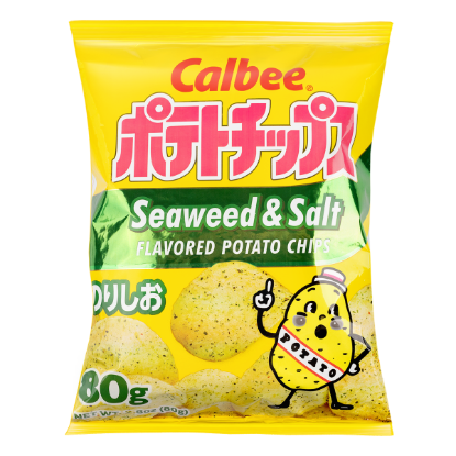 Calbee Potato Chips Salt&Seaweed 80 g