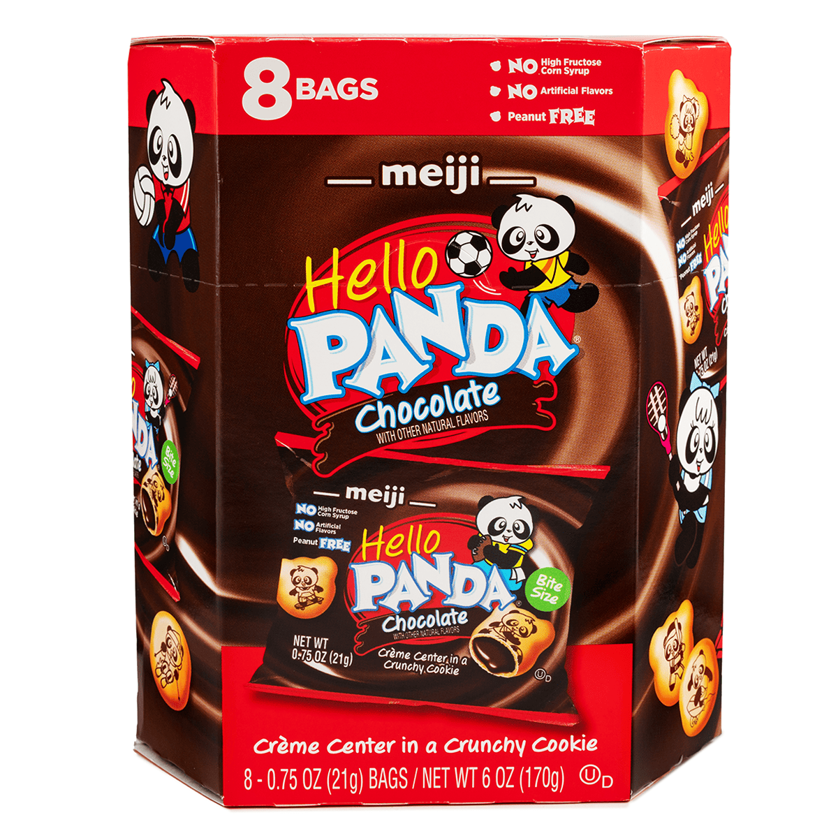 Meiji Hello Panda Cookies, Chocolate Filling 6 oz