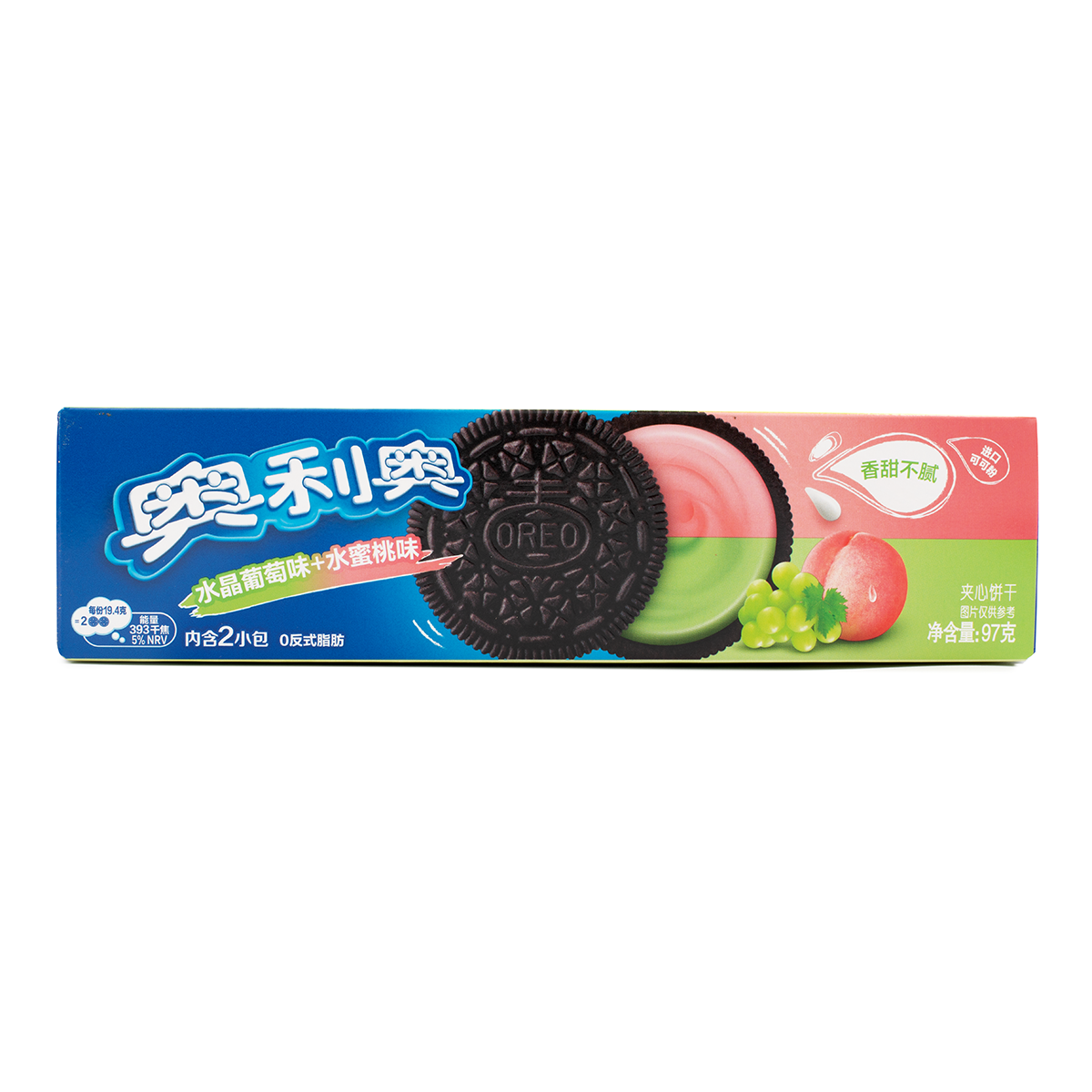 Oreo Crystal Grape Peach Biscuit 97 g