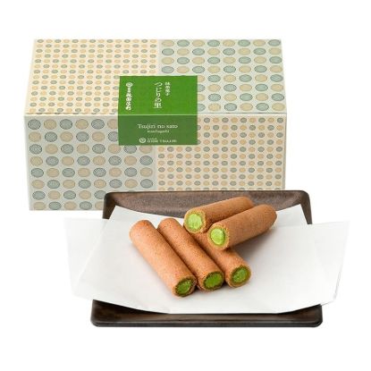 Giontsugiri Matcha Filled Roll Cookie 15pcs/ 1 box