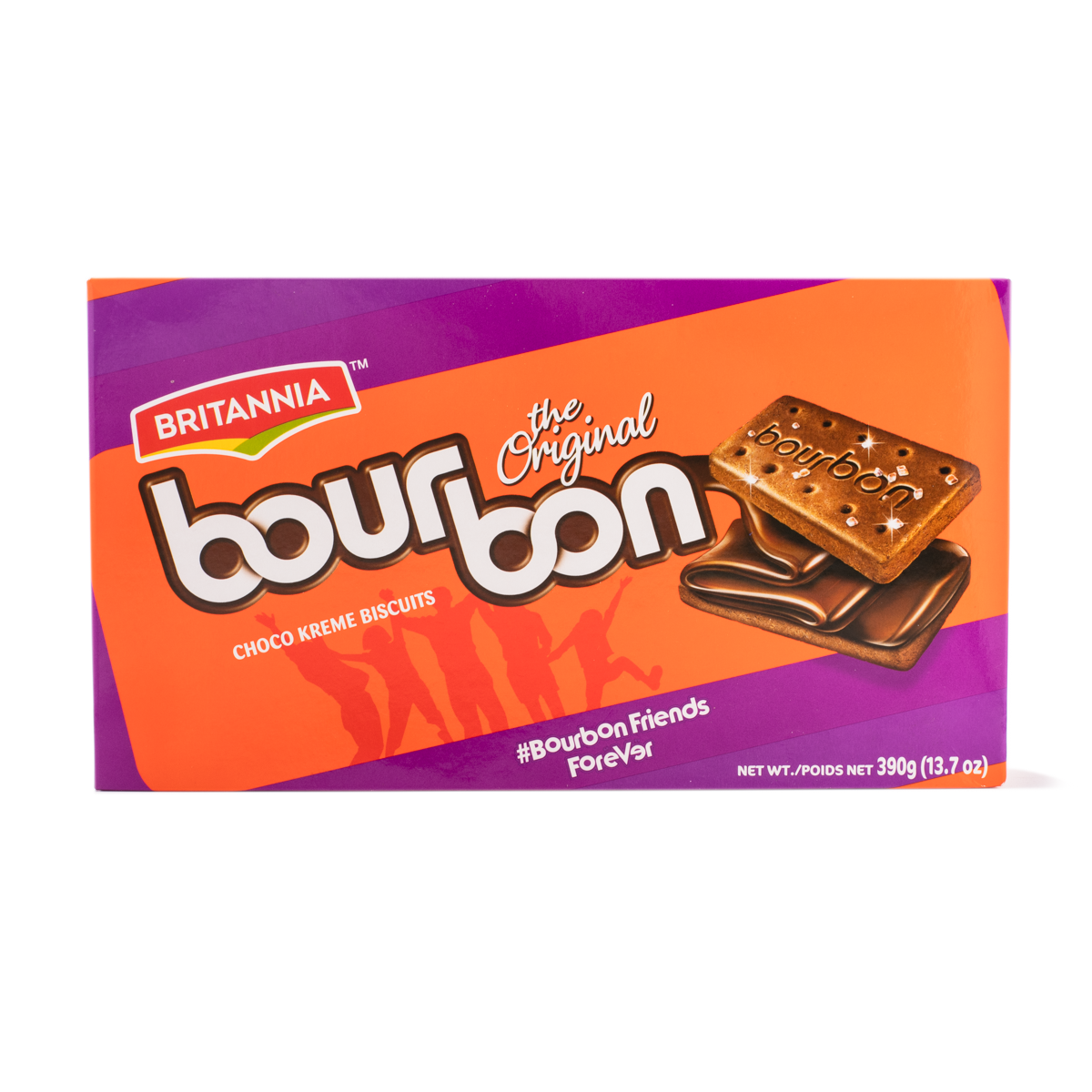 Britannia Bourbon Chocolate Cream Biscuits 390 g