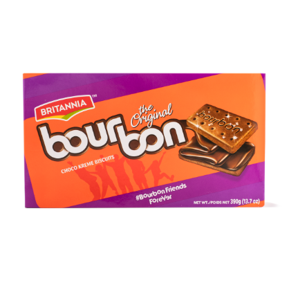 Britannia Bourbon Chocolate Cream Biscuits 390 g