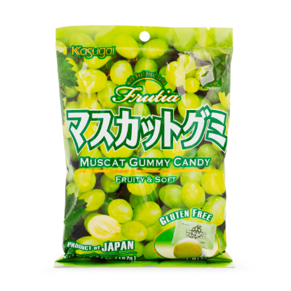 Kasugai Frutia Gummy Muscat (White grape) Flavor 3.77 oz
