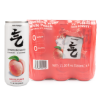 Genki Forest Sparkling Water, White Peach Flavor 330 ml*6 cans