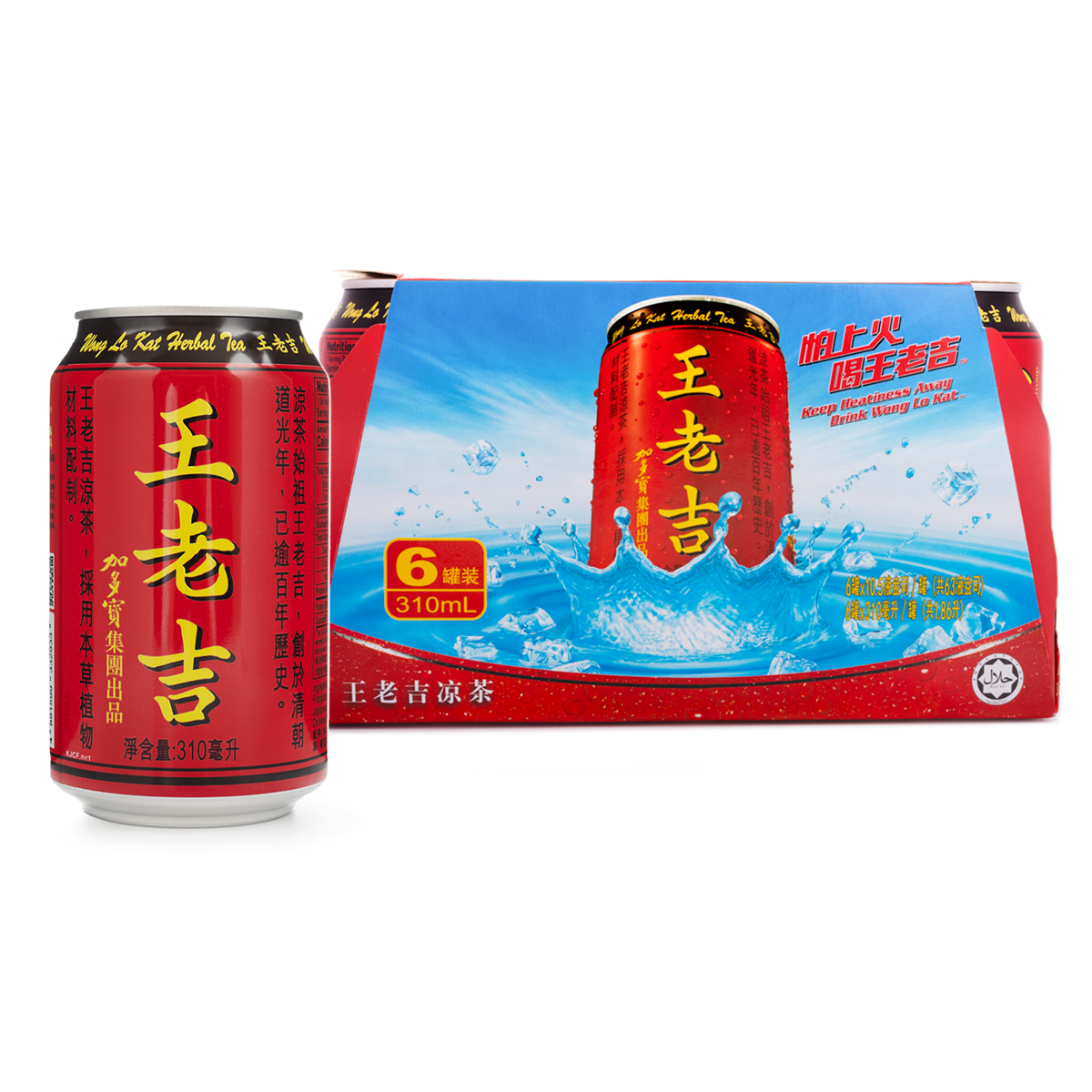 Jiaduobao Wanglaoji Herbal Tea 310 ml*6 cans