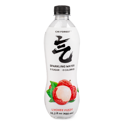 Genki Forest Chi Sparkling Water, Lychee Flavor 480 ml