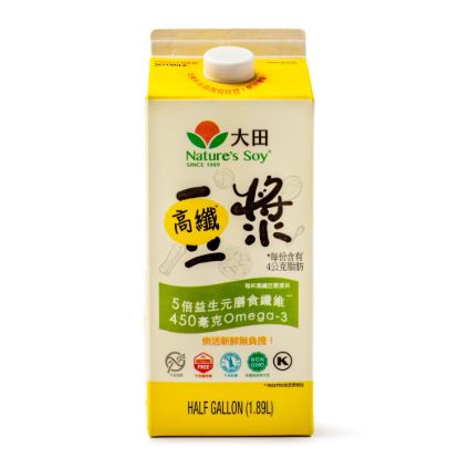 Nature's Soy High Fiber Soy Milk with Omega-3 1890 ml