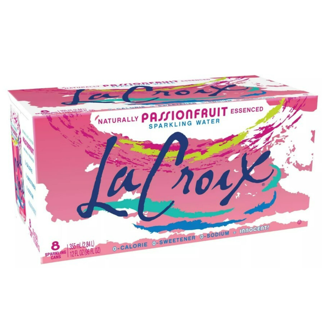 LACROIX Sparkling Water Passion Fruit 12 fl.oz*8 cans