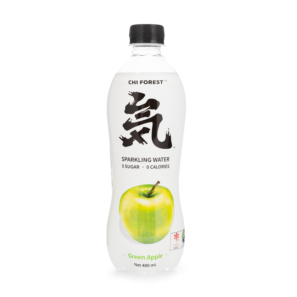 Genki Forest Sparkling Water Green Apple Flavor 480 ml