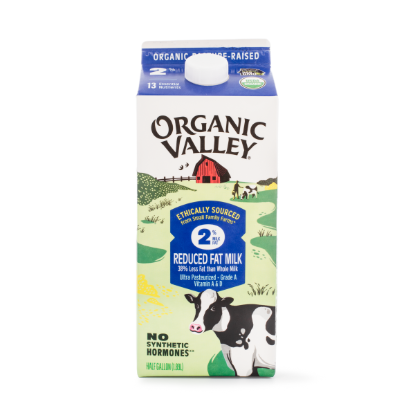 Organic Valley Reduced Fat 2% Milk Half Gallon 63.9 fl.oz
