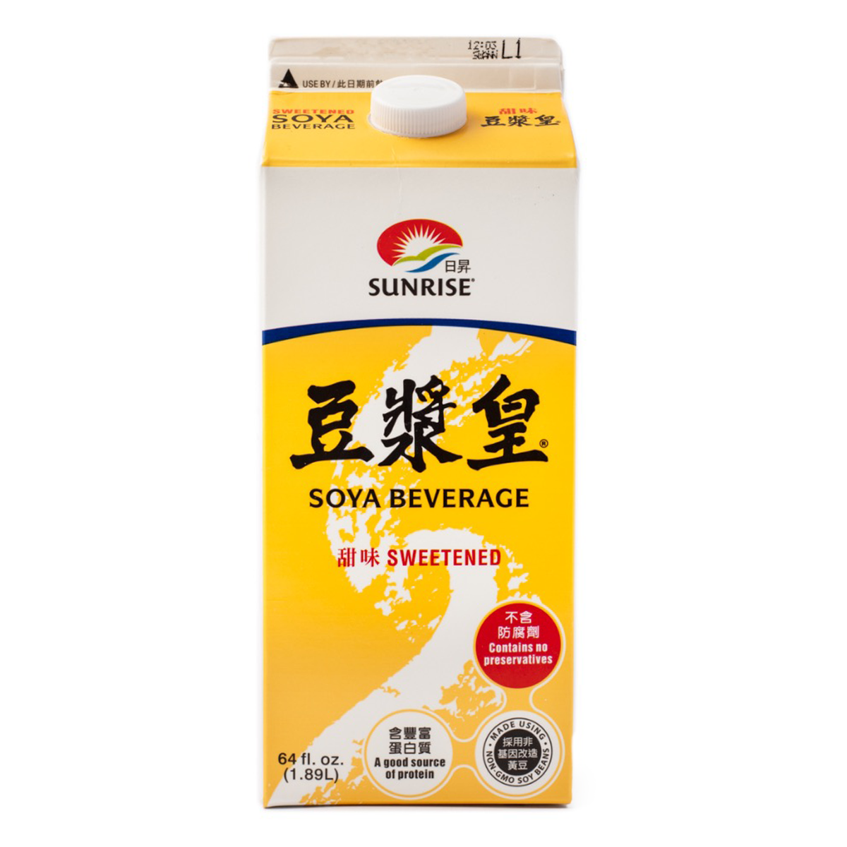 Sunrise Sweetened Soya Beverage 64 fl.oz