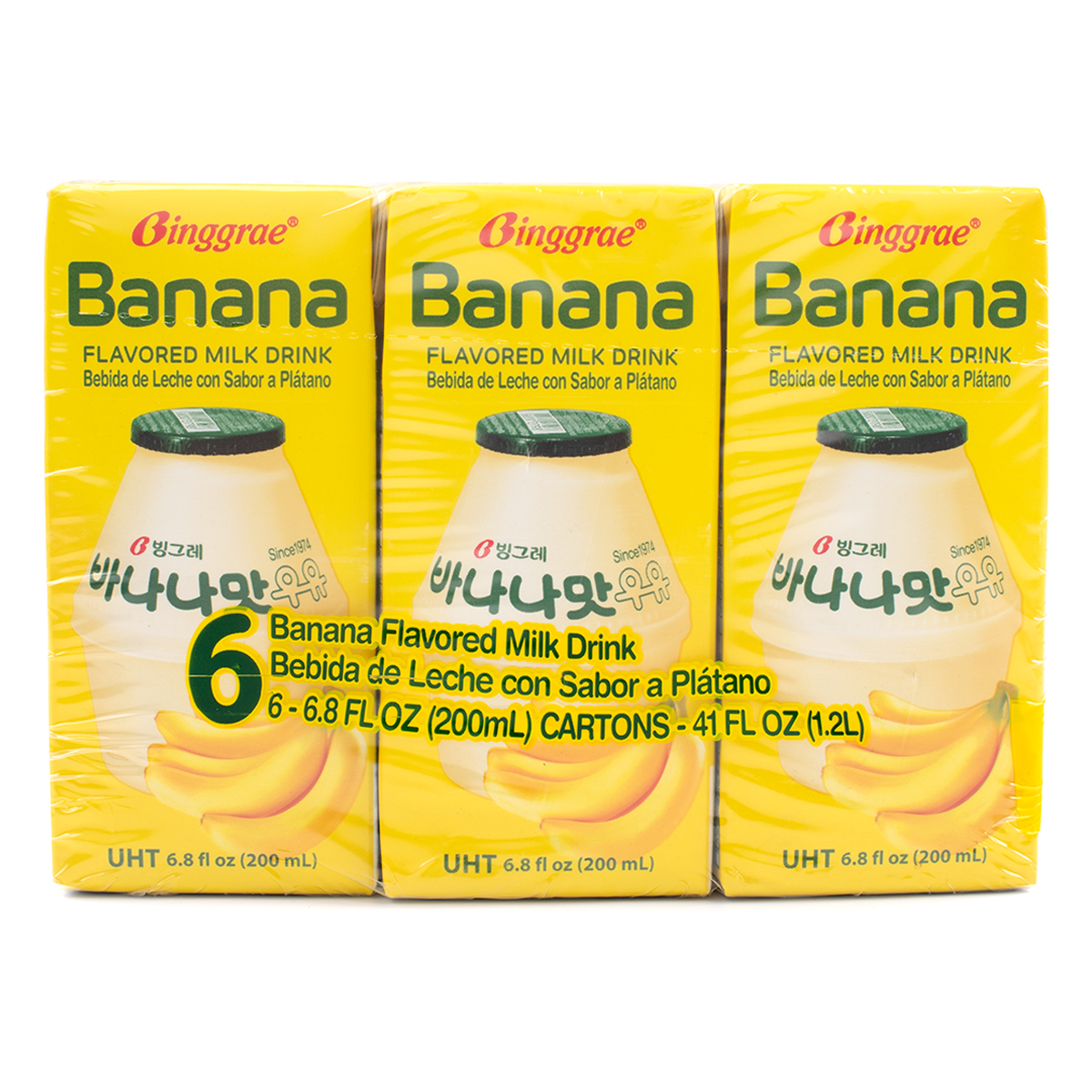 Binggrae Milk Drink Banana Flavor 200 ml*6 pack