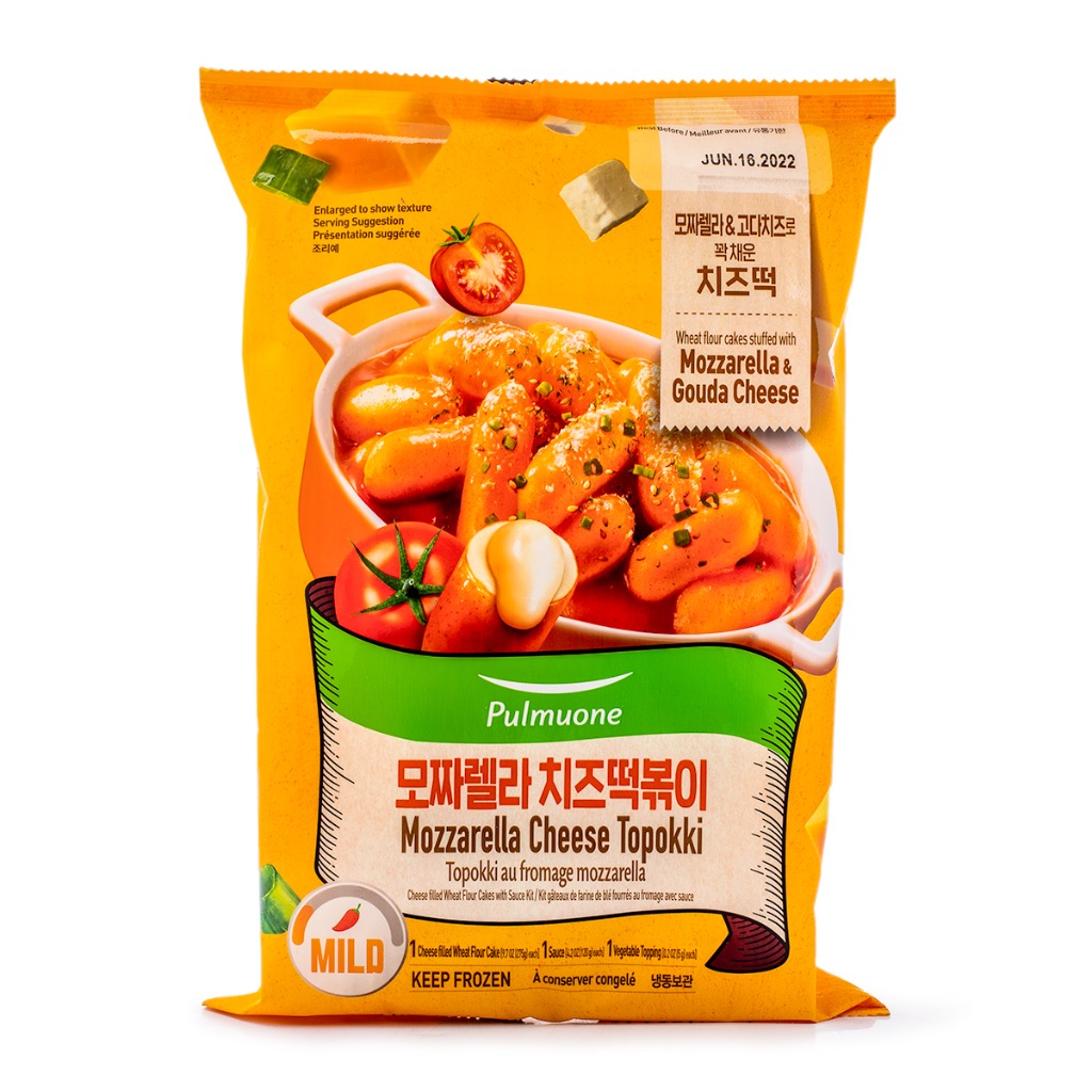 Pulmuone Mozzarella Cheese Topokki, Frozen 14.1 oz