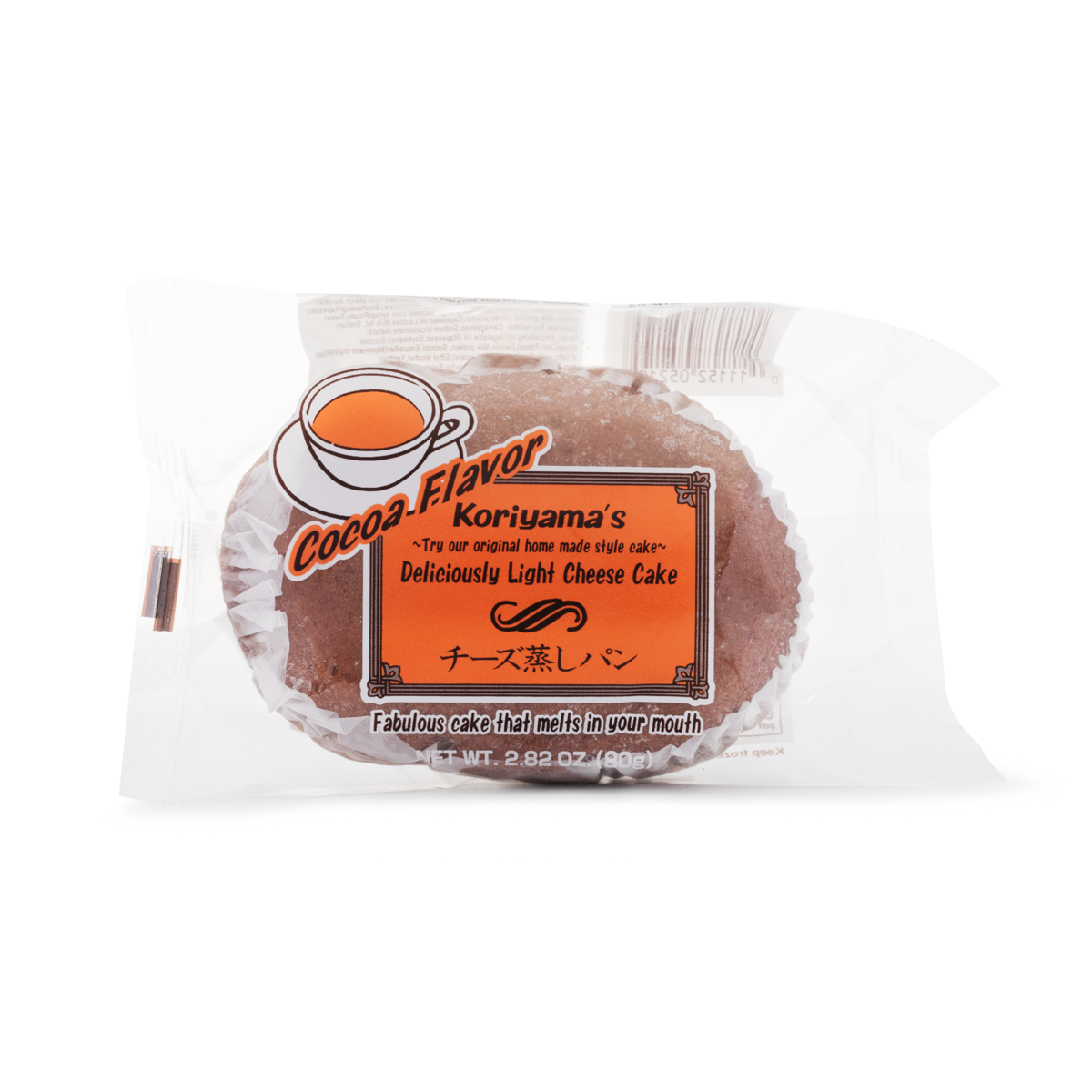 Koriyama Cheese Mushipan Cocoa 2.82 oz