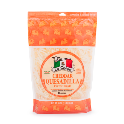 La Chona Cheddar Quesadilla Cheese Blend 16 oz