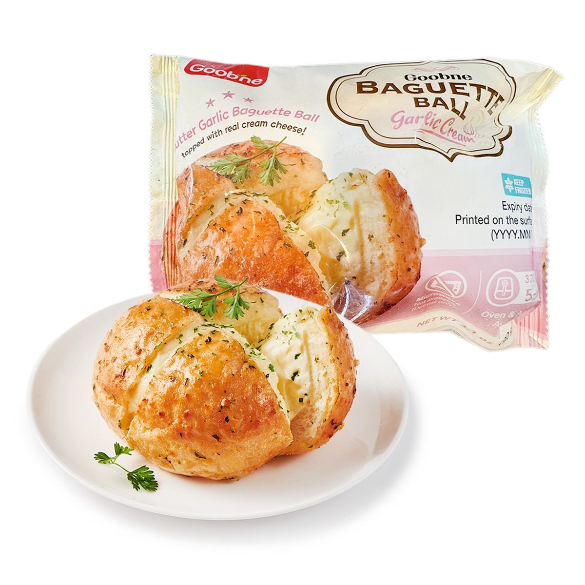 GOOBNE Garlic Cream Baguette Ball 90 g