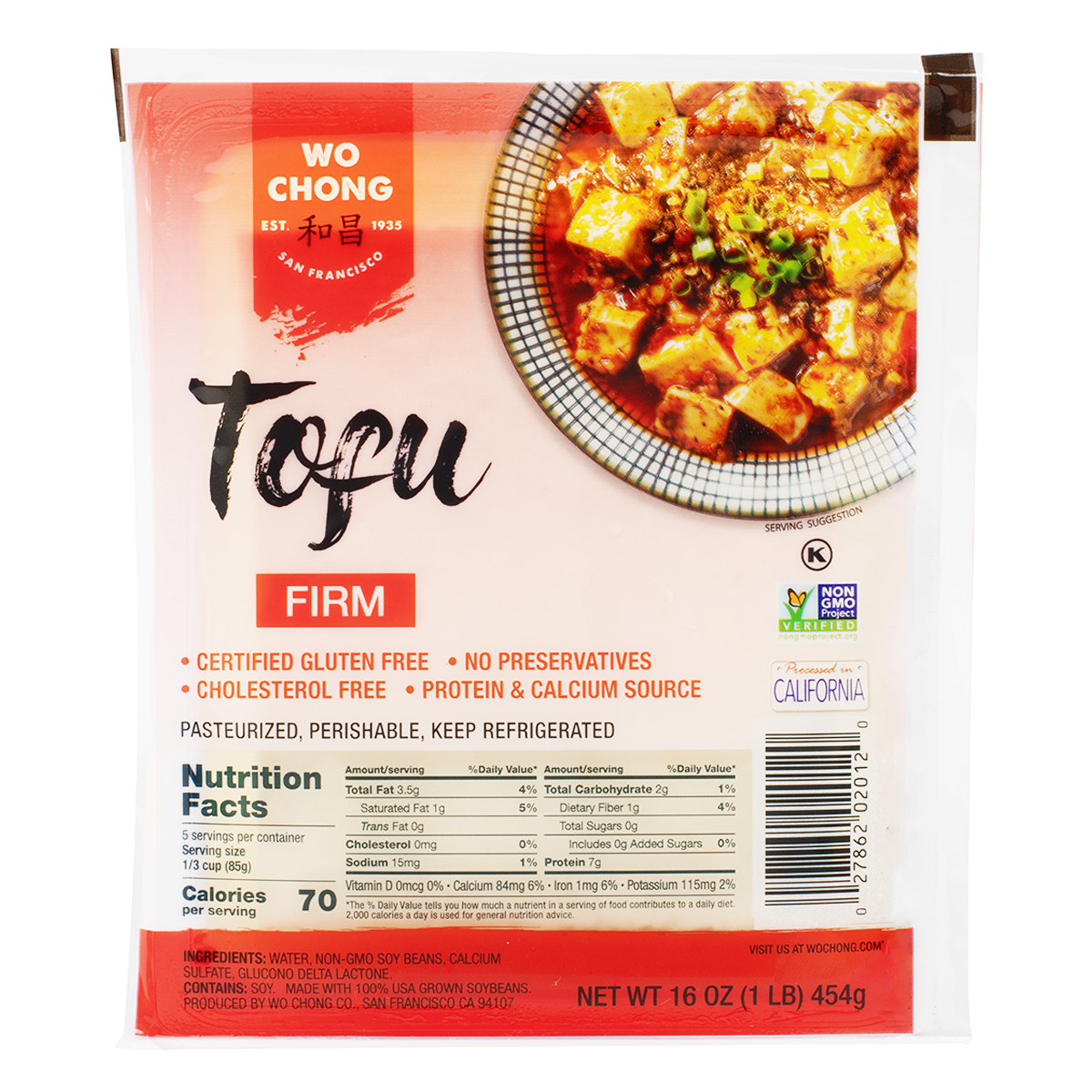 Wo Chong Firm Tofu 455 g