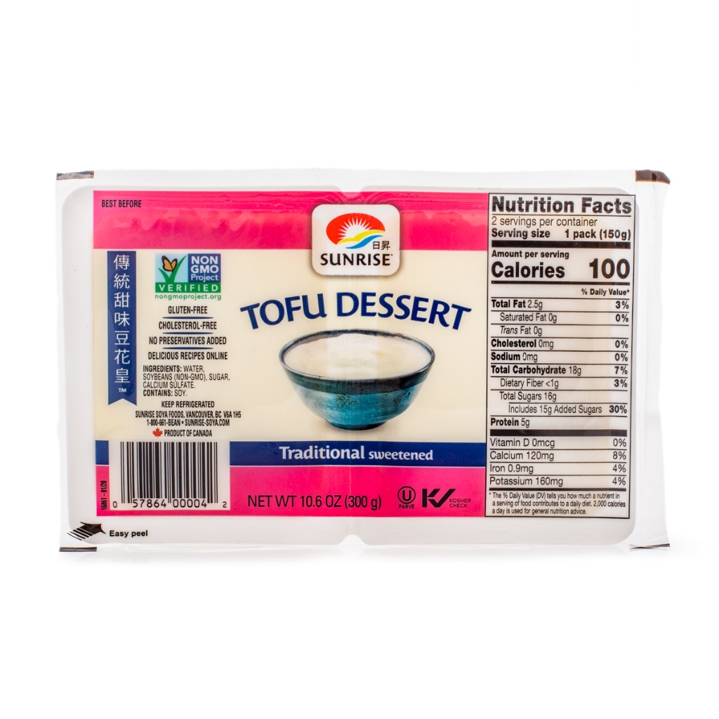Sunrise Traditional Tofu Dessert, Sweetened 10.6 oz