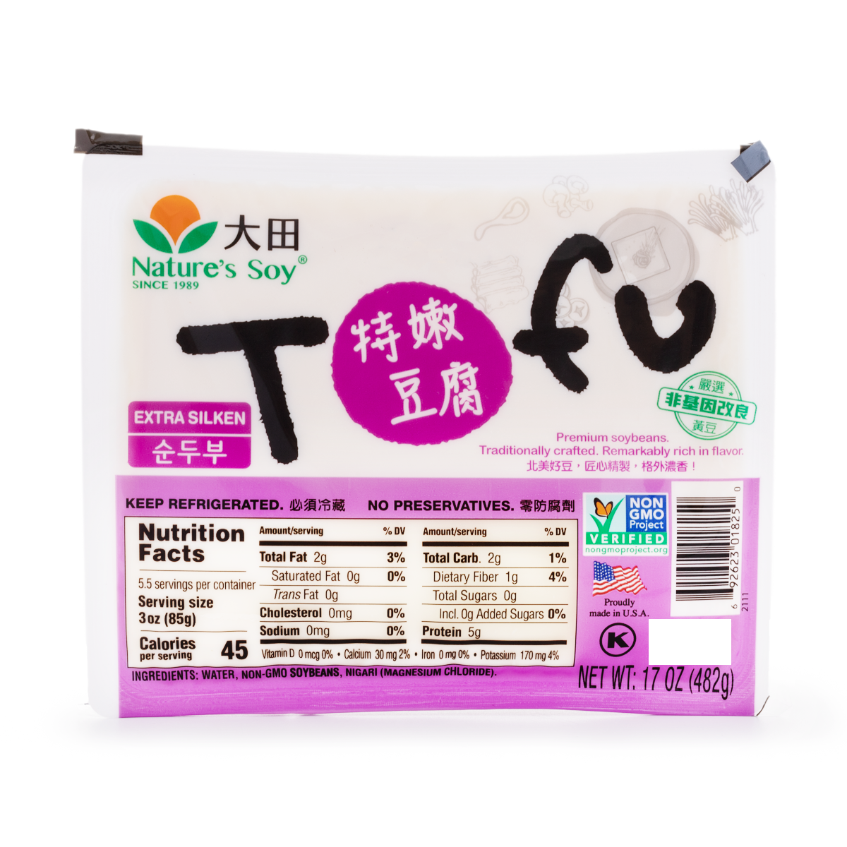 Nature Soy Extra Silken Tofu 17 oz
