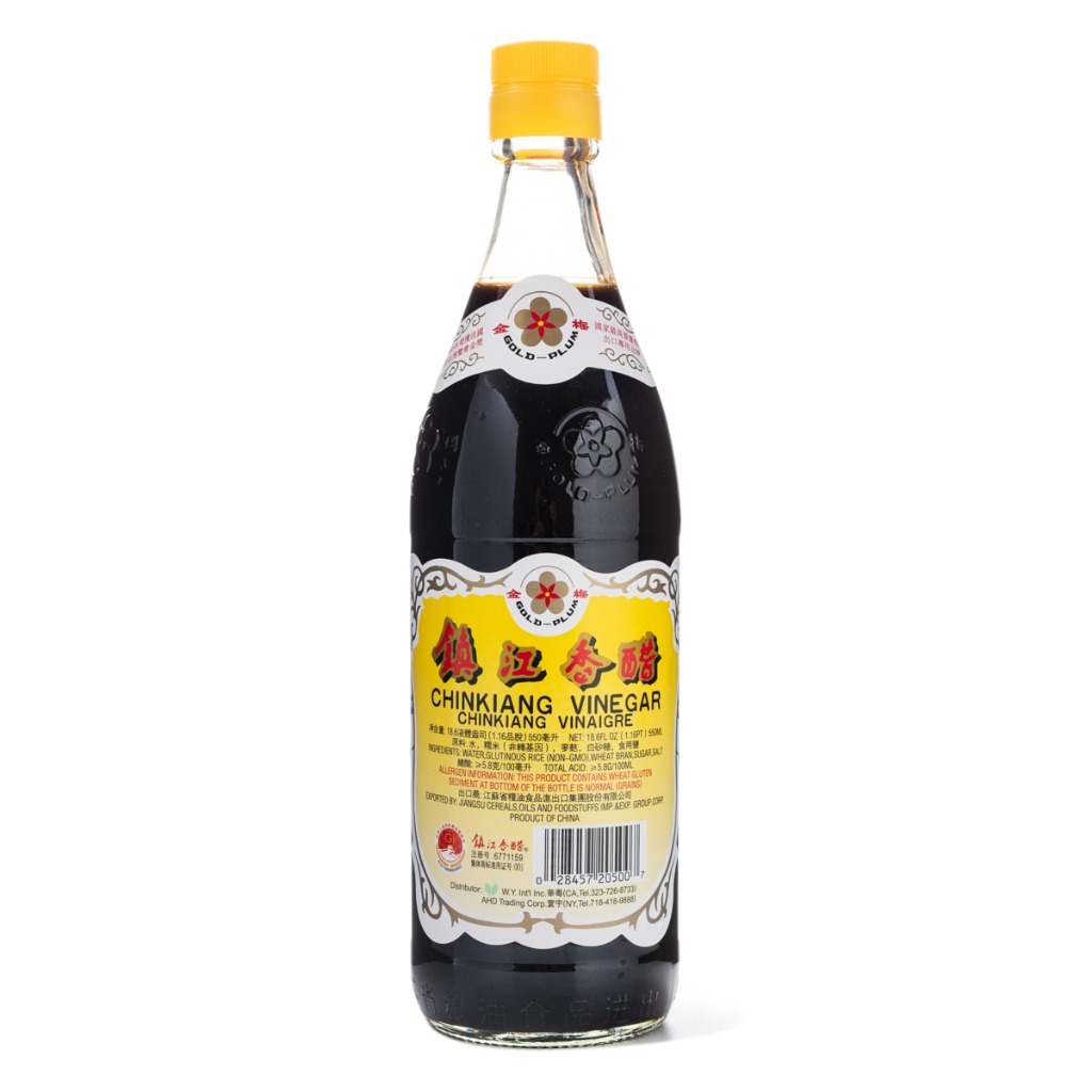 Gold-Plum Chinkiang Vinegar [regular package and with foam box package randomly shipping] 550 ml