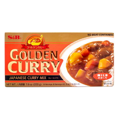 S&B Golden Curry Japanese Curry Mix, Mild 7.8 oz