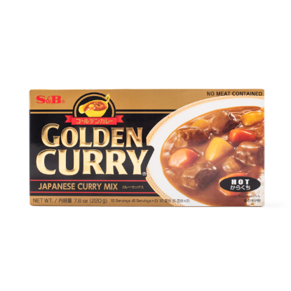 S&B Golden Curry Japanese Curry Mix, Hot 7.8 oz